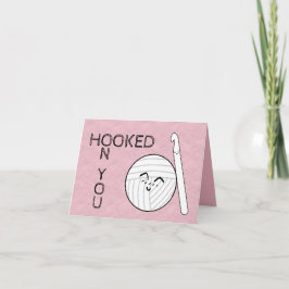Tarjeta Festiva Enganchados Con Su H Crochet Y Artesanías De Yarn