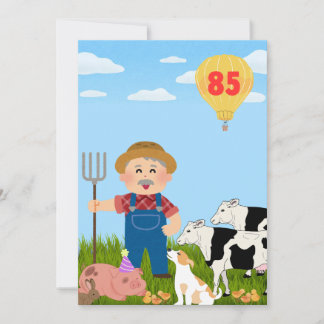 Tarjeta Festiva enkele verjaardagskaart 85 jaar (boerderij)