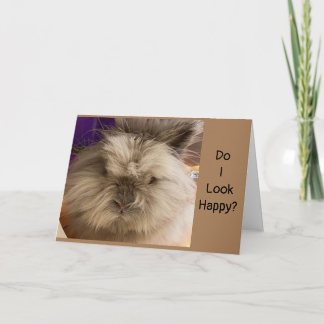 TARJETA FESTIVA ENTONCES "TRISTE" PORQUE NO PUEDO VERTE A EASTER (Anverso)