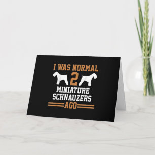 Tarjeta Festiva Entrenador de Perros Escuela de Perro Schnauzer Mi