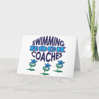 Tarjeta Festiva Entrenadores de natación Regalos de rock