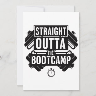 Tarjeta Festiva Entrenamiento en el gimnasio Straight Outta Fitnes