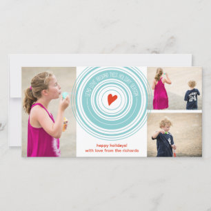 Tarjeta Festiva Envía Amor Alrededor x3