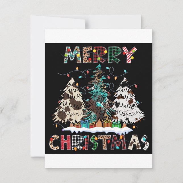 Tarjeta Festiva Envía buenos deseos y difunde la alegría navideña  (Anverso)