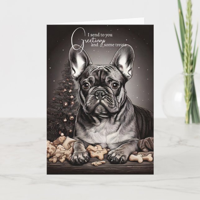 Tarjeta Festiva Envía regalos para Navidad. Urgente.  (Anverso)