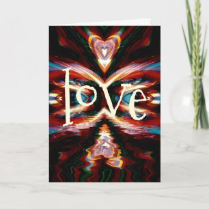 Tarjeta Festiva Enviando Arte de Energía de Amor
