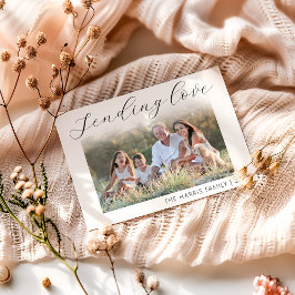 Tarjeta Festiva Enviando Día de San Valentín de fotos de amor