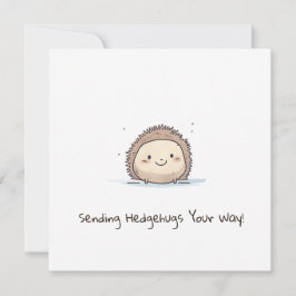 Tarjeta Festiva ¡Enviando Hedgehugs A Tu Manera! Obtener una buena