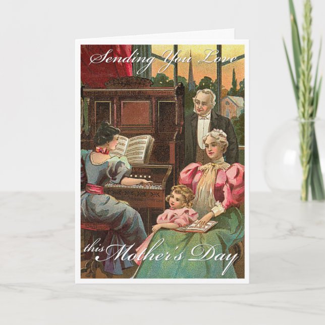 Tarjeta Festiva Enviándole amor (Anverso)