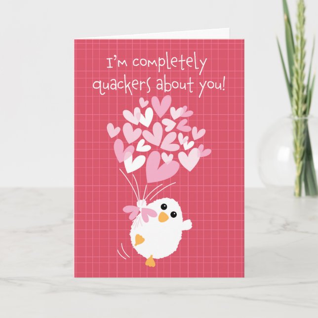 Tarjeta Festiva Enviar un estilo de Quakers de amor (Anverso)