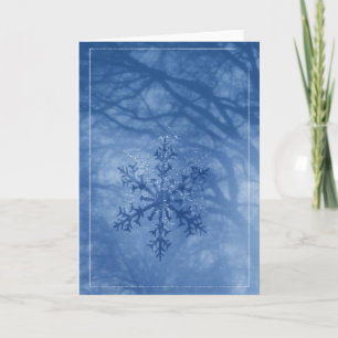 Tarjeta Festiva Envíe la chispa de un copo de nieve del invierno