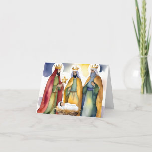 Tarjeta Festiva Epifanía o Día de Reyes Magos C - 6 de enero