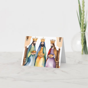 Tarjeta Festiva Epifanía o Día de Reyes Magos D - 6 de enero