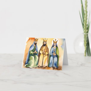 Tarjeta Festiva Epifanía o Día de Reyes Magos E - 6 de enero