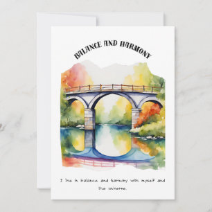 TARJETA FESTIVA EQUILIBRIO Y ARMONÍA