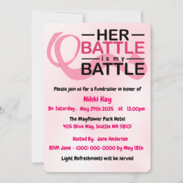 Tarjeta Festiva Equipo de apoyo al cáncer de mama Cinta rosa Perso