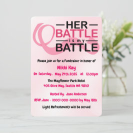 Tarjeta Festiva Equipo de apoyo al cáncer de mama Cinta rosa Perso