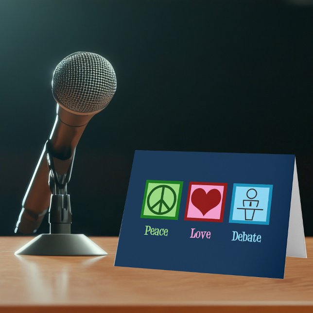 Tarjeta Festiva Equipo de debate sobre amor por la paz (Subido por el creador)