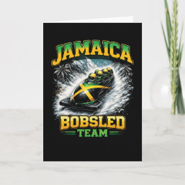 Tarjeta Festiva Equipo Jamaicano de Bobsleigh