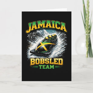 Tarjeta Festiva Equipo Jamaicano de Bobsleigh