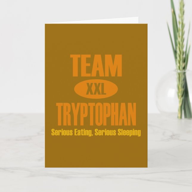 Tarjeta Festiva Equipo Tryptophan (Anverso)