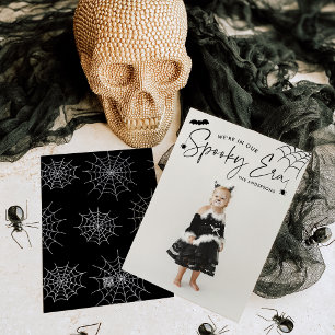 Tarjeta Festiva Era Espeluznante Foto Halloween Adorable