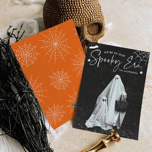 Tarjeta Festiva Era Espeluznante Foto Halloween Monada
