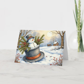 Tarjeta Festiva Érase una vez en invierno