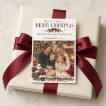 Érase una vez una vintage familia de Santa en una 