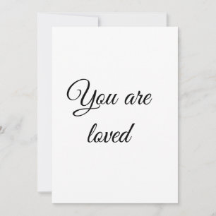 Tarjeta Festiva Eres amado cita de motivación solar consciente ben