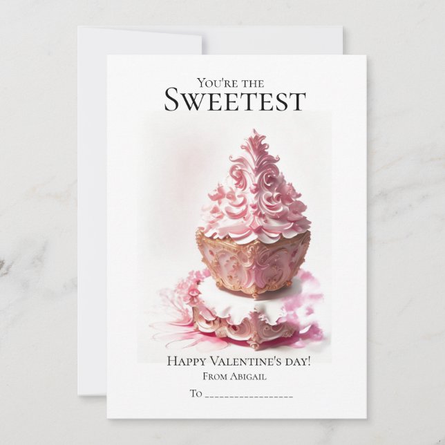 Tarjeta Festiva Eres el El día de San Valentín de pastelitos más d (Anverso)
