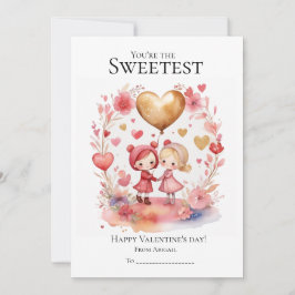 Tarjeta Festiva Eres el El día de San Valentín más dulce amigo