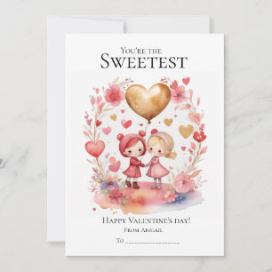 Tarjeta Festiva Eres el El día de San Valentín más dulce amigo
