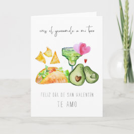 Tarjeta Festiva Eres el guacamole para mi taco | Día de San Valent
