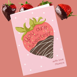 Tarjeta Festiva Eres el más dulce salón del Día de San Valentín