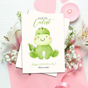 Tarjeta Festiva Eres el mejor El día de San Valentín de dinosaurio