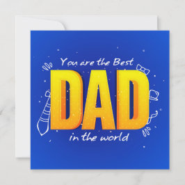 Tarjeta Festiva Eres el mejor papá