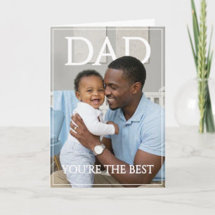 Tarjeta Festiva Eres el Mejor Papá Foto Día del Padre