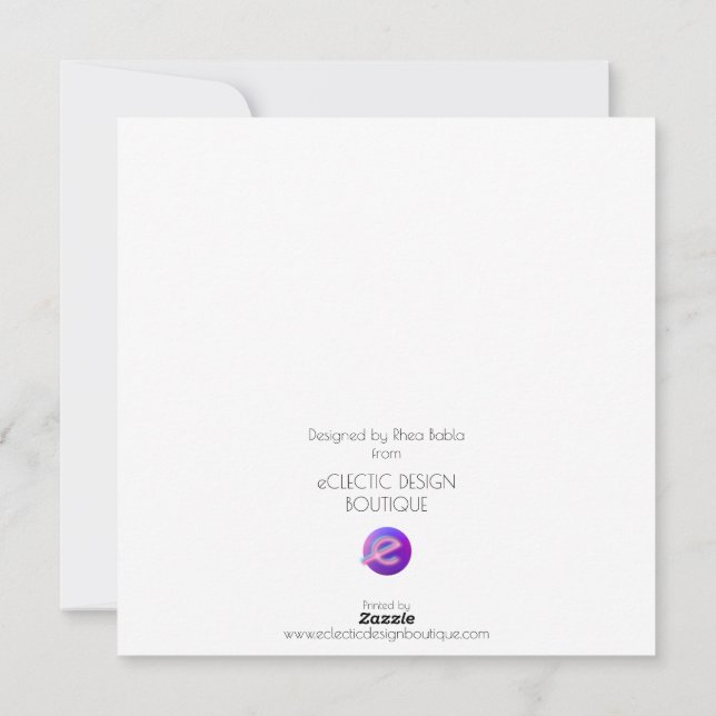 Tarjeta Festiva Eres El Pollo En Mi Pie (Reverso)