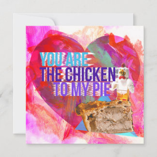 Tarjeta Festiva Eres El Pollo Para Mi Pastel