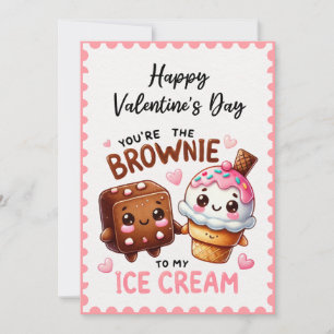 Tarjeta Festiva Eres la Brownie a mi El día de San Valentín de hel