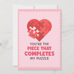 Tarjeta Festiva Eres La Pieza Que Completa Mi Rompecabezas