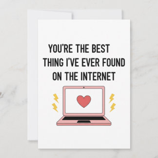 Tarjeta Festiva Eres lo mejor que he encontrado en Internet