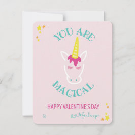 Tarjeta Festiva Eres Magico Salón De Clases De Unicornio Valentine