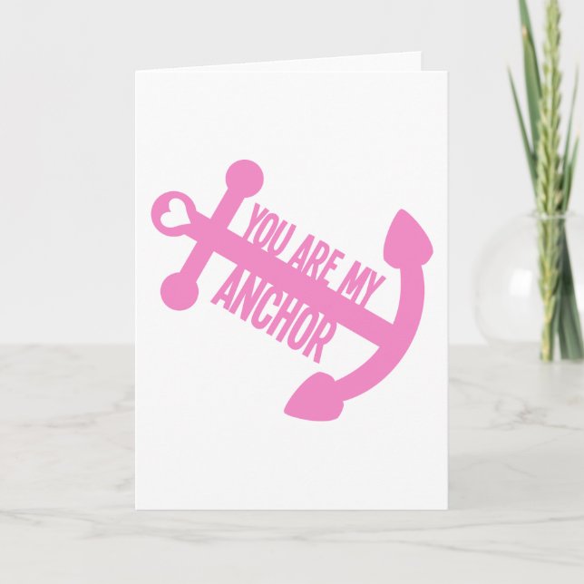 Tarjeta Festiva Eres Mi Ancla (Anverso)