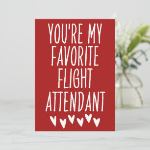 Tarjeta Festiva Eres Mi Azafata Favorita de San Valentín