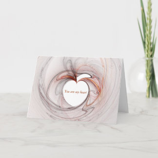 Tarjeta Festiva eres mi corazón de amor, eres mi corazón