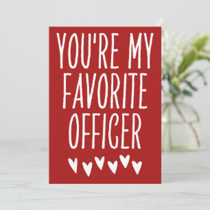 Tarjeta Festiva Eres mi El día de San Valentín gracioso de oficial