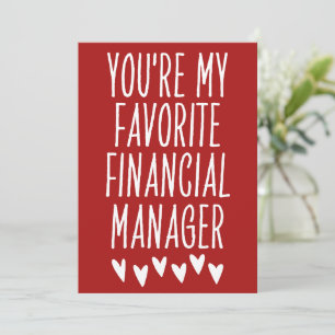 Tarjeta Festiva Eres mi gerente financiero favorito de San Valentí