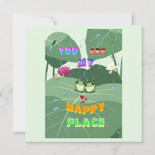 Tarjeta Festiva Eres Mi Lugar Feliz